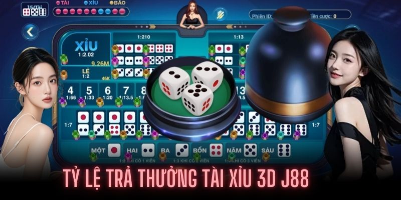 Nhiều chế độ đặt cược trên bàn Live Tài Xỉu 3D J88